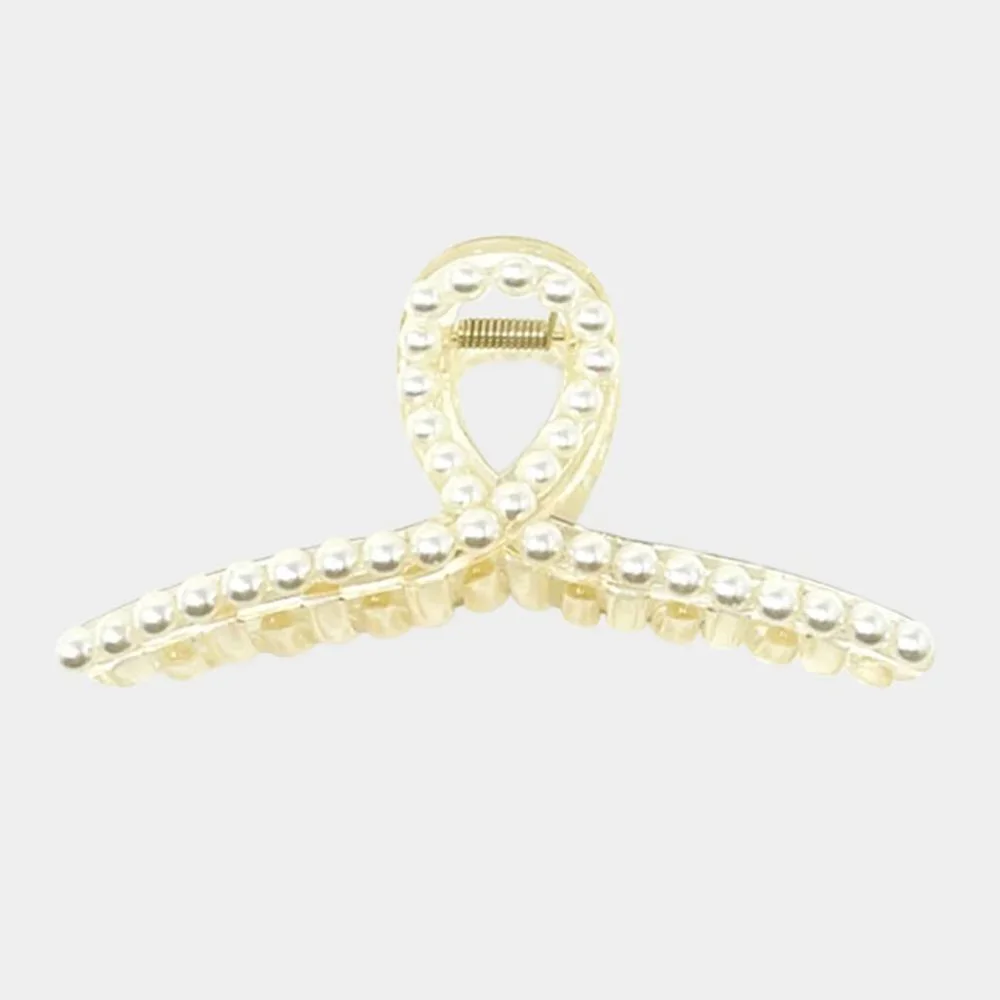 NEW Pearl Hair Claw Clip